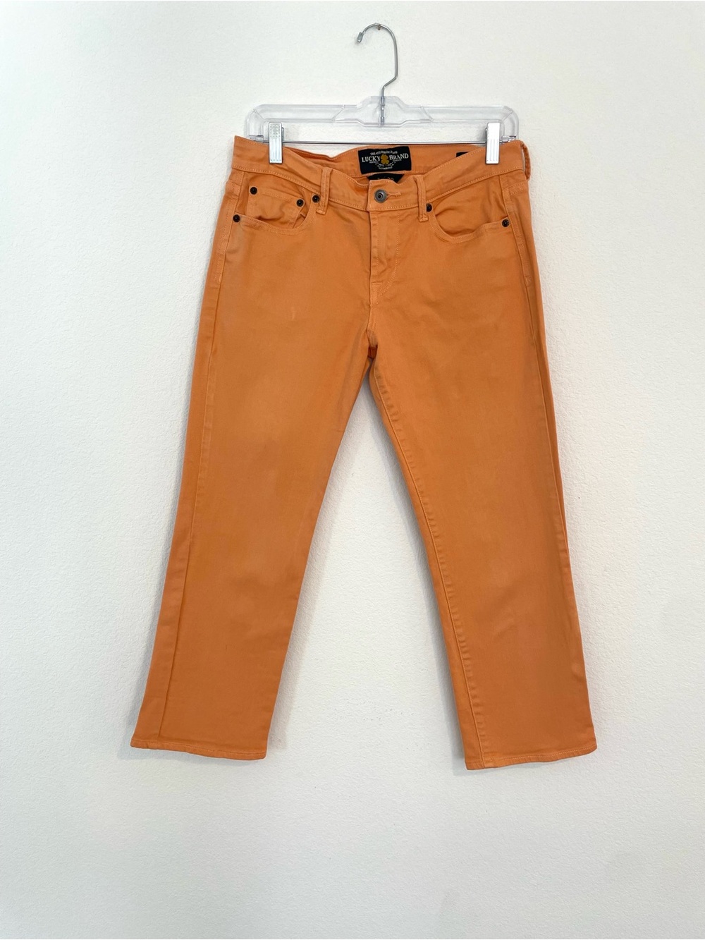 Lucky Brand Sweet’N Crop Orange Slim Straight Jeans